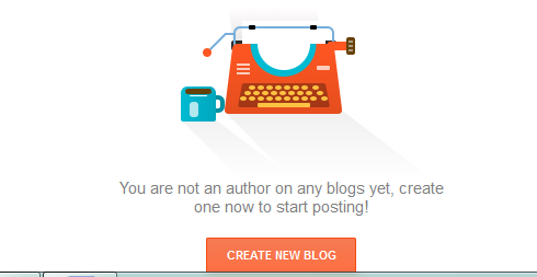 create new blog option