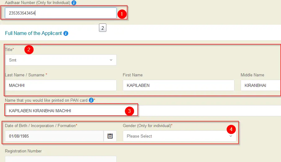 online pan card info