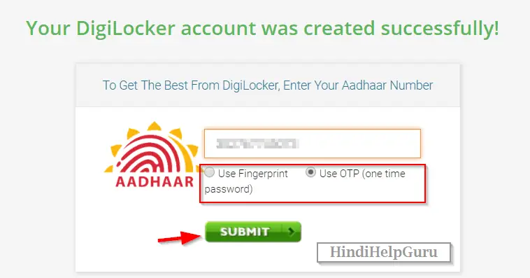 link aadhaar number digilocker