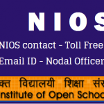 DELED NIOS contact - Toll Free Number - Email ID - Nodal Officer All State