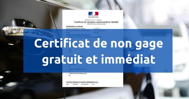 Certificat Non Gage Gratuit PDF Free Download