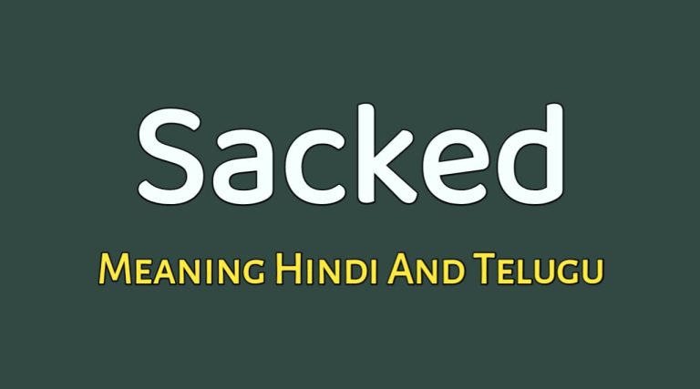 sacked-meaning