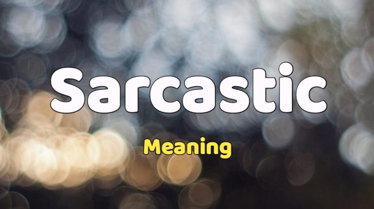 sarcastic-meaning