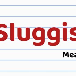 Sluggish Meaning