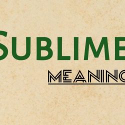 Sublime Meaning