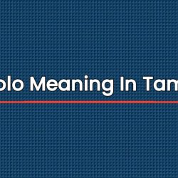 Bolo Meaning In Tamil