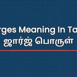 Gorges Meaning In Tamil