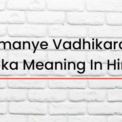 Karmanye Vadhikaraste Sloka Meaning In Hindi