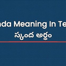 Skanda Meaning In Telugu