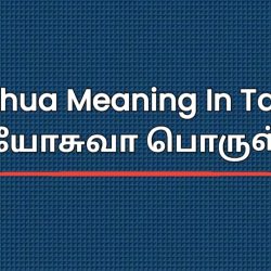 Joshua Meaning In Tamil